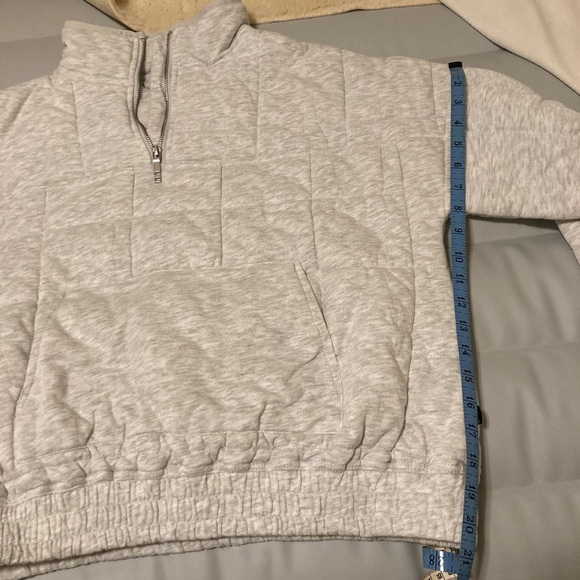 Cotton On GRAY Quilted Zip Through Fleece - Picture 4 of 6
